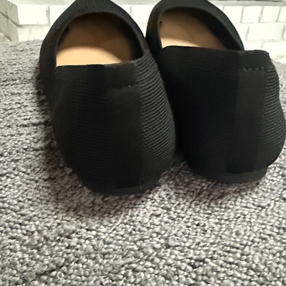 Cynthia Rowley Black Pointed-Toe ballet Knit Flats - Picture 11 of 13